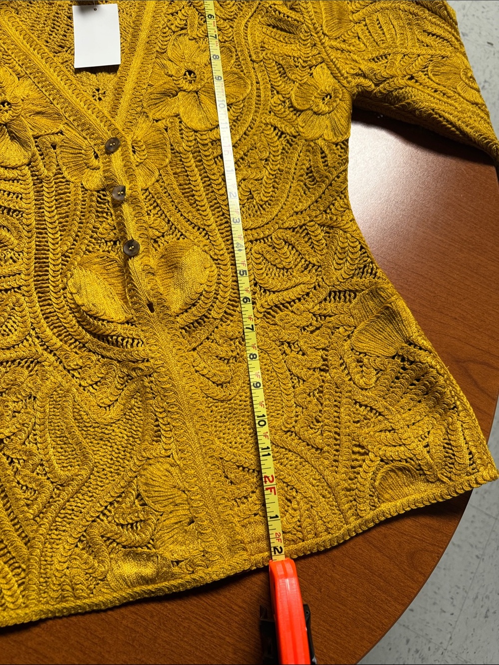 Crochet-look cardigan - Picture 7 of 8